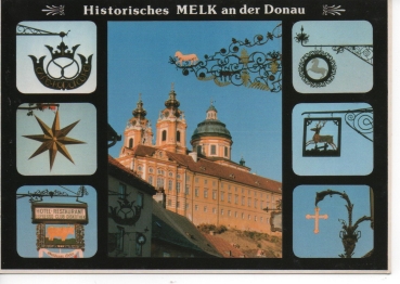 Ansichtskarte Historisches Melk an der Donau - Mehrbildkarte